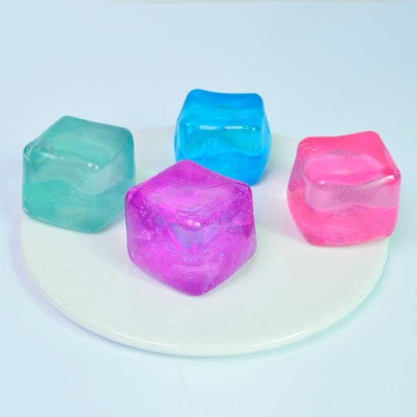 Showcase - SugarSqueez Cube Squishy Fidget Sugar Stress Ball (1pc) Assorted Colors