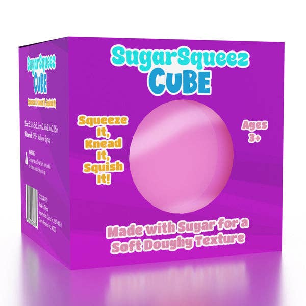 Showcase - SugarSqueez Cube Squishy Fidget Sugar Stress Ball (1pc) Assorted Colors