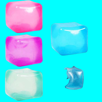 Showcase - SugarSqueez Cube Squishy Fidget Sugar Stress Ball (1pc) Assorted Colors